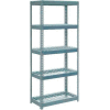 Global Industrial Extra Heavy Duty Shelving 36"W x 24"D x 60"H With 5 Shelves, Wire Deck, Gry