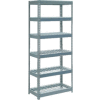 Global Industrial Extra Heavy Duty Shelving 36"W x 12"D x 60"H With 6 Shelves, Wire Deck, Gry