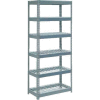 Global Industrial Extra Heavy Duty Shelving 36"W x 24"D x 60"H With 6 Shelves, Wire Deck, Gry