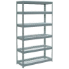 Global Industrial Extra Heavy Duty Shelving 48"W x 24"D x 60"H With 6 Shelves, Wire Deck, Gry
