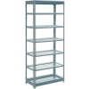 Global Industrial™ Heavy Duty Shelving 36"W x 24"D x 84"H With 7 Shelves - Wire Deck - Gray