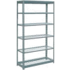 Global Industrial™ Heavy Duty Shelving 48"W x 18"D x 84"H With 7 Shelves - Wire Deck - Gray