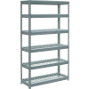 Global Industrial Extra Heavy Duty Shelving 48"W x 18"D x 84"H With 6 Shelves, Wire Deck, Gry