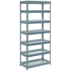 Global Industrial Extra Heavy Duty Shelving 36"W x 12"D x 84"H With 7 Shelves, Wire Deck, Gry