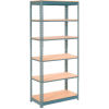 Global Industrial&#8482; Heavy Duty Shelving 36&quot;W x 18&quot;D x 96&quot;H With 6 Shelves - Wood Deck - Gray