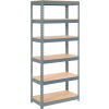 Global Industrial&#153; Extra Heavy Duty Shelving 36&quot;W x 18&quot;D x 96&quot;H With 6 Shelves, Wood Deck, Gry