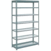 Global Industrial™ Heavy Duty Shelving 48"W x 12"D x 96"H With 7 Shelves - Wire Deck - Gray