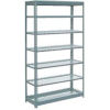 Global Industrial&#8482; Heavy Duty Shelving 48&quot;W x 18&quot;D x 96&quot;H With 7 Shelves - Wire Deck - Gray