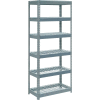 Global Industrial Extra Heavy Duty Shelving 36"W x 24"D x 96"H With 6 Shelves, Wire Deck, Gry