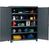 Heavy Duty Storage Cabinet with Reinforced Shelves 60x24x76-3/4