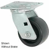 Faultless Swivel Plate Caster 1465W-4RB 4" Thermoplastic Wheel with Brake