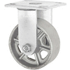 Faultless Rigid Plate Caster 3406-8 8" Steel Wheel