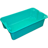 Molded Fiberglass Nest and Stack Tote 780208 - 17-7/8" x10"-5/8" x 5",Green - Pkg Qty 10