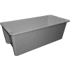 Molded Fiberglass Nest and Stack Tote 780008 with Wire - 42-1/2" x 20" x 14-1/4", Gray