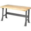 Global Industrial Extra Long Workbench w/ Shop Top Safety Edge, 72"W x 36"D, Gray