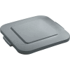 Flat Lid For 40 Gallon Square Rubbermaid Brute Waste Receptacles - Gray