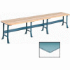 Global Industrial™ Production Workbench w/ Steel Square Edge Top, 180"W x 36"D, Gray