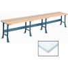 Global Industrial Production Workbench w/ Laminate Square Edge Top, 180"W x 30"D, Gray