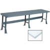 Global Industrial™ Production Workbench w/ Laminate Square Edge Top, 120"W x 36"D, Gray