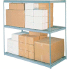 Global Industrial Wide Span Rack 72Wx48Dx96H, 3 Shelves Wire Deck 900 Lb Cap. Per Level, Gray