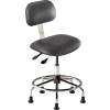 BioFit Operator Chair - Multifunctional Control - Height 21 - 28" Black Vinyl - Chrome Frame 