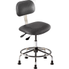 BioFit Operator Chair - Multifunctional Control - Height 21 - 28" Black Vinyl - Chrome Frame