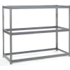Global Industrial Wide Span Rack 72Wx15Dx60H, 3 Shelves No Deck 900 Lb Cap. Per Level, Gray