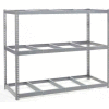 Global Industrial Wide Span Rack 96Wx36Dx 60H, 3 Shelves No Deck 800 Lb Cap. Per Level, Gray