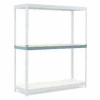 Global Industrial Additional Level For Wide Span Rack 96"Wx36"D Wood Deck 1100 Lb Cap., Gray