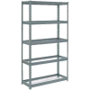 Global Industrial Extra Heavy Duty Shelving 48"W x 12"D x 96"H With 5 Shelves, No Deck, Gray