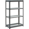 Global Industrial™ Heavy Duty Shelving 36"W x 12"D x 60"H With 4 Shelves - Wire Deck - Gray