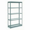 Global Industrial™ Extra Heavy Duty Shelving 48"W x 18"D x 96"H With 5 Shelves, Wire Deck, Gry