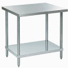 Aero Manufacturing Workbench W/Undershelf, 18 Ga. 430 Series Stainless, 48"Wx30"D