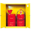 Justrite® Drum Cabinet 110 Gal.. Capacity Vertical Manual Close Flammable W/ Drum Support