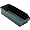 Recycled Nesting Storage Shelf Bin QSB114BR 8-3/8"W x 23-5/8"D x 4"H - Pkg Qty 6