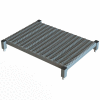 36 X 24 Inch Adjustable Height Steel Work Platform - 5"H To 8"H - WLOS536242