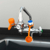 Guardian Equipment EyeSafe Faucet Mount Steel Eyewash Station, Assembled