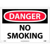 Safety Signs - Danger No Smoking - Rigid Plastic 10&quot;H X 14&quot;W