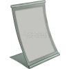 Global Approved 300880 Curved Countertop Sign Holder, 8.5" x 11", Metal ,1 Piece