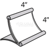 Global Approved 300885 Curved Countertop Sign Holder, 4" x 4", Metal ,1 Piece