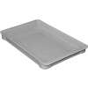 Molded Fiberglass Toteline Stacking Tote 804008 - 18-3/4"L x 11-7/8"W x 1-3/4"H, Gray