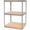 Global Industrial™ Record Storage Rack Without Boxes 42"W x 30"D x 60"H - Gray