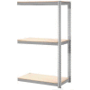 Global Industrial Expandable Add-On Rack 60x24x84 3 Level Wood Deck 1000 lb. Cap Per Level GRY