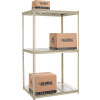 Global Industrial High Capacity Starter Rack 48x24x843 Level Steel Deck 1500lb Per Shelf Tan