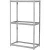 Global Industrial Expandable Starter Rack 36Wx18Dx84H, 3 Levels No Deck 1500lb Per Level, Gray