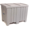 Myton Forkliftable Bulk Shipping Container MTR-2 with Lid - 45"L x 30"W x 33"H, Gray