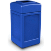 42 Gallon Square Waste Receptacle, Blue - 732104