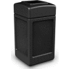 PolyTec™ Square Waste Container, Black, 42-Gallon