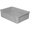 Molded Fiberglass Toteline Stacking Wash Box 802048 -16-1/2"L x 11-3/8"W x 4-5/8"H, Gray