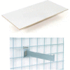 Global Industrial™ 48"X12" Melamine Wood Shelves With Brackets Package Of 2